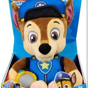 Paw Patrol, Snuggle Up Chase Plush with Flashlight and Sounds